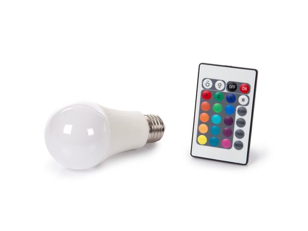 Lampe led - 10 w - e27 - rvb & blanc chaud