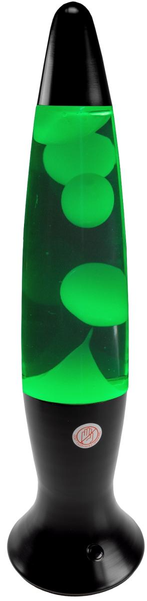 Lampe à lave 40 cm rgb eau et cire : transparente, corps : noir