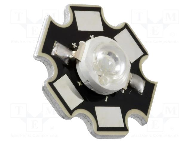 Led de puissance 3w star bleu 750ma 460÷470nm 3.4...4v