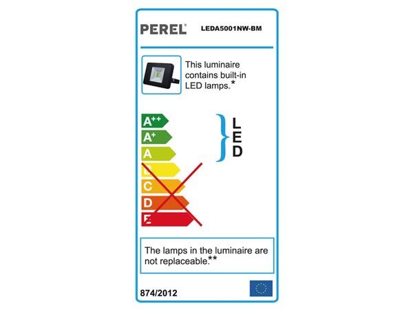 Projecteur led design avec détecteur de mouvement - 10 w, blanc neutre
