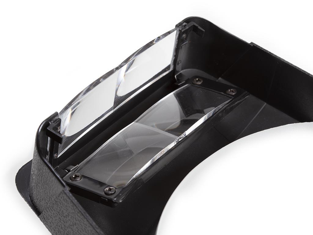 Loupe frontale, grossissement 1.8x/2.3x, avec lentille supplémentaire