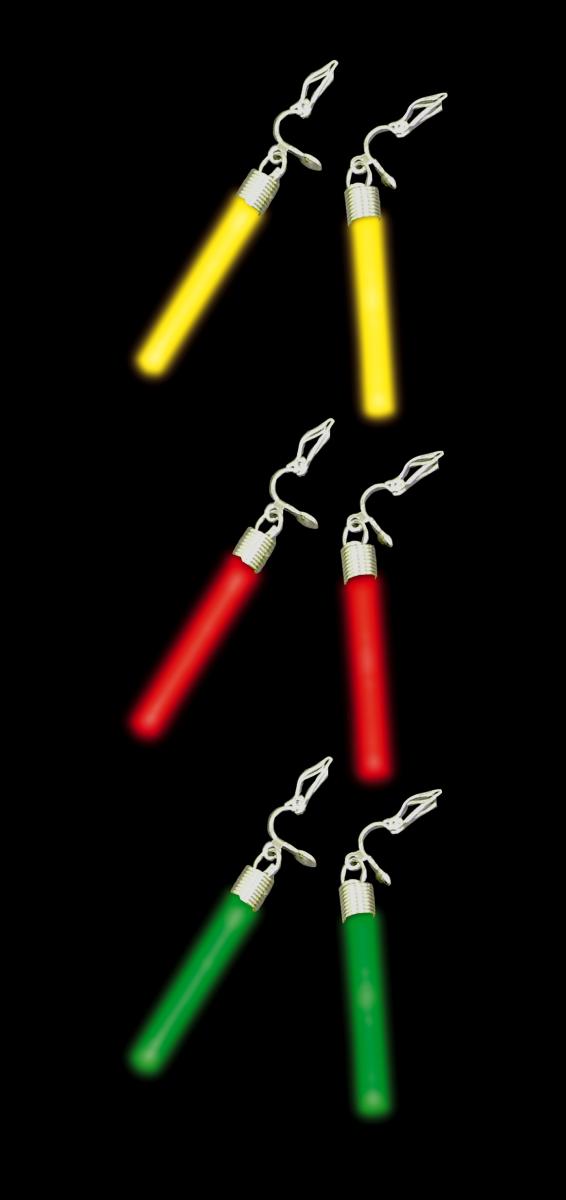 Paire de boucles d'oreilles fluo jaune
