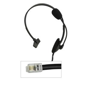 Micro casque multimédia mono connecteur rj11 pour téléphonie fréquence: 20 à 20000hz