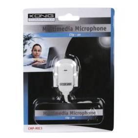 Micro multimedia cardioide à clipser frequence:50 à 16khz