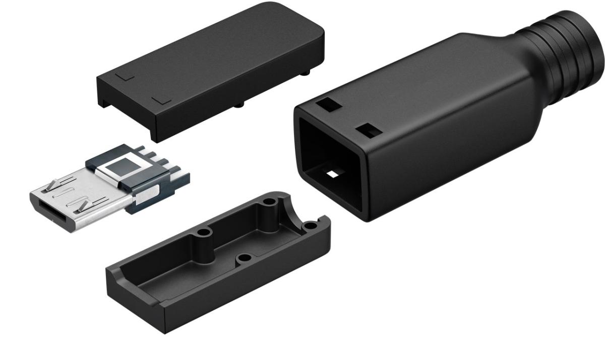 Fiche micro-usb version à souder 480 mbit/s usb 2.0