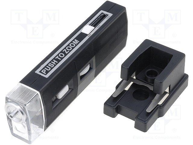 Microscope de poche; gross: x160÷x200; 100g; 155x49x25mm