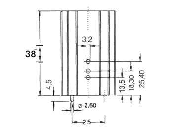 Refroidisseur to220/to3p 5a°c/w avec broches