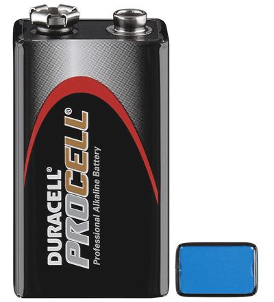 Pile alcaline 9v 6f22 6r61 / r22 / e-block duracell pack industriel 10 x pièces