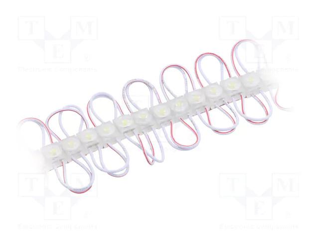 Module de 1 led / blanc froid / 1,2w / 7000-12000k / 130lm / ip68 / 12vdc