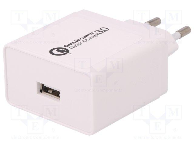 Alimentation à impulsions - chargeur compact 3a 15w connexion sortie usb