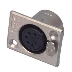 Neutrik - embase xlr, 5 points femelle, argente, nickel