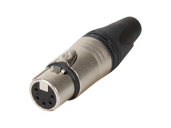 Neutrik - connecteur xlr, 5 points femelle, argente, nickel