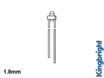 Led 1,8 mm jaune