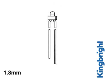 Led 1,8 mm rouge