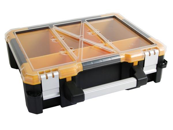 Boite de rangement avec 6 compartiments amovibles 38 x 34 x 11cm