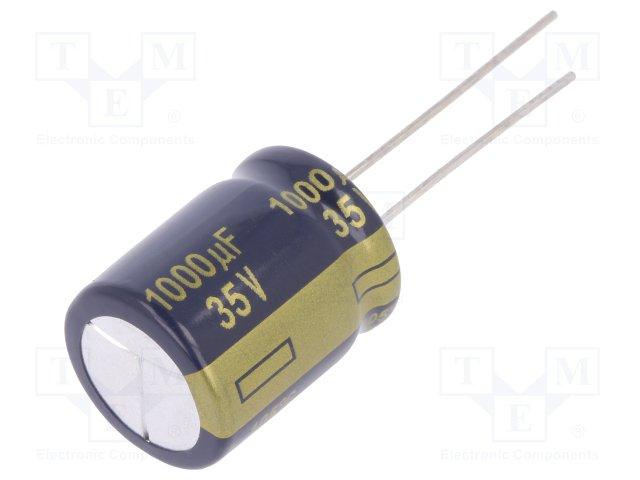 Condensateur chimique radial panasonic faible impedance 220uf / 50v 10x20mm 105°c