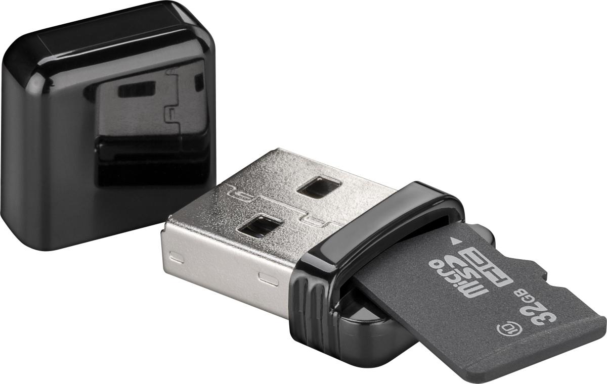 Mini lecteur de cartes usb2.0 pour micro sd, sdhc, sdxc, t-flash