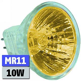 Lot de 3 lampes mr16 jaunes 12v 20w