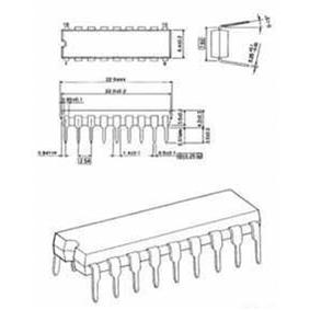 Microcontroleur eeprom 64 bits sram 68 bits 20 mhz dip18