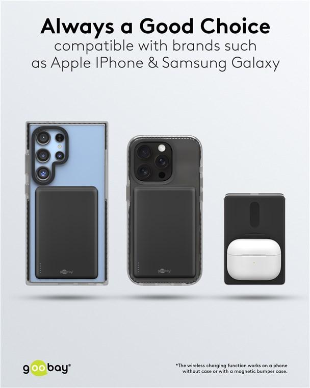 Power bank magnétique sans fil 5.000 mah
