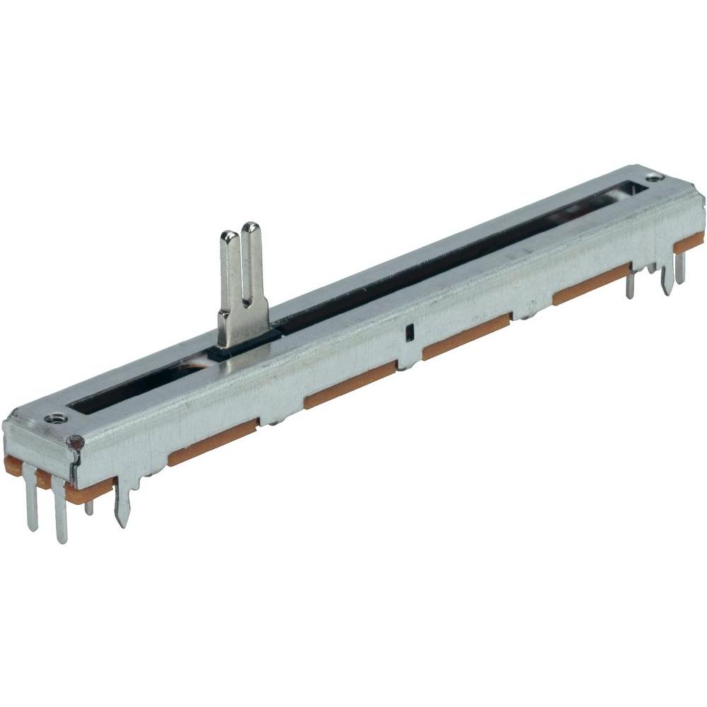 Potentiometre rectiligne stereo lineaire 100 kohms course : 60mm