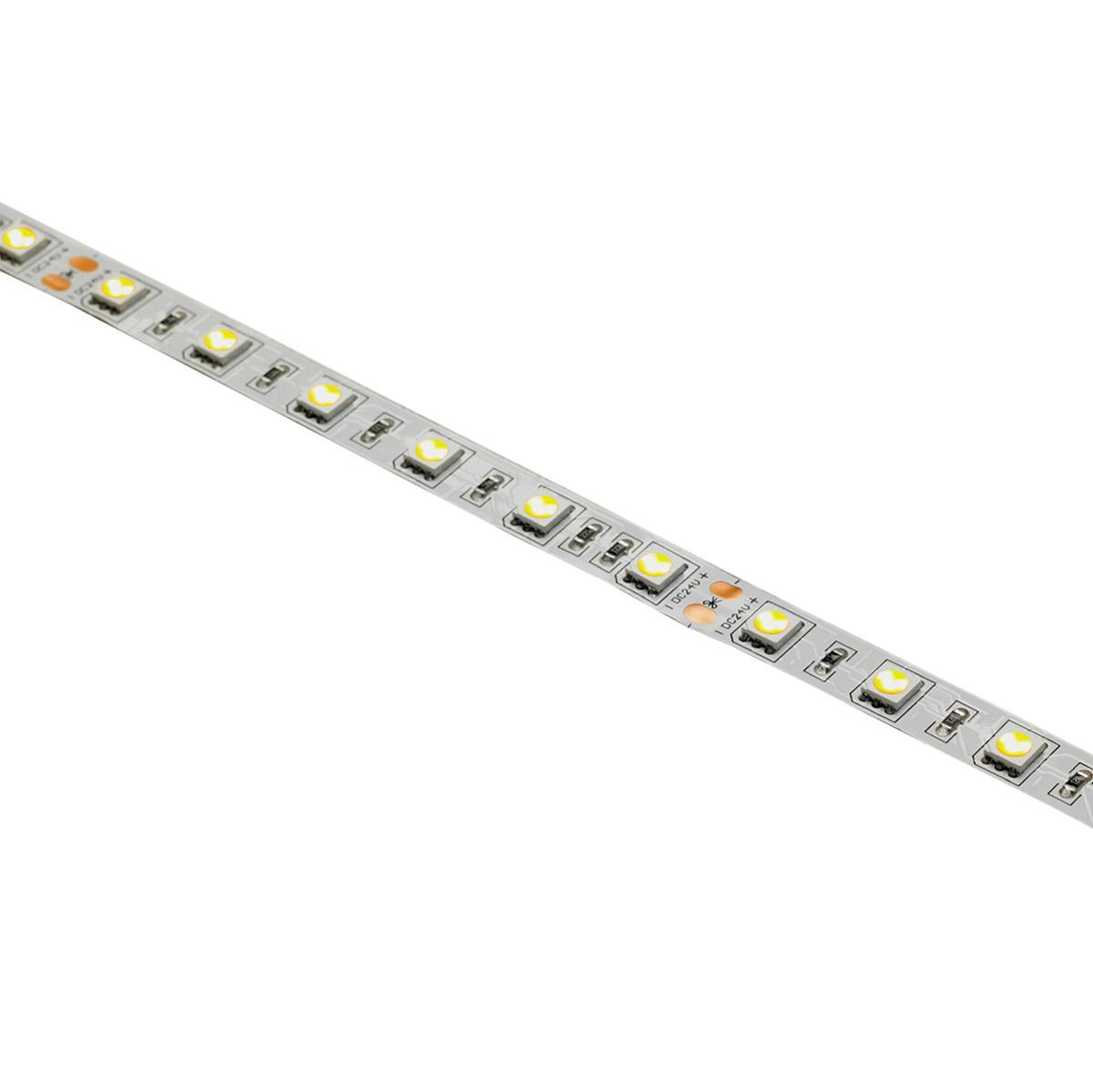 Ruban led 3000k 5 m ip20 60 leds au mètre 24v 15w/m