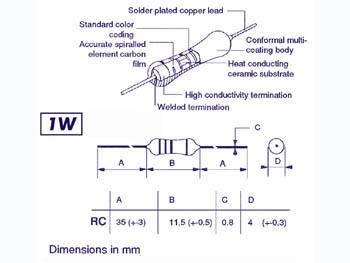 Resistance 1w 18 ohms