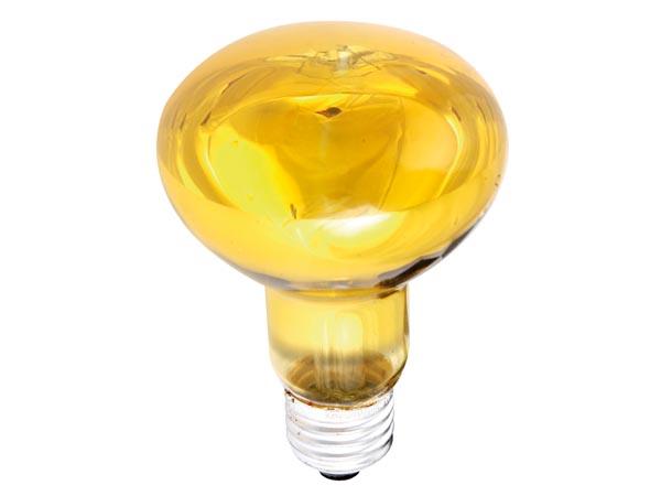 Lampe e27 230v 60w couleur jaune r80