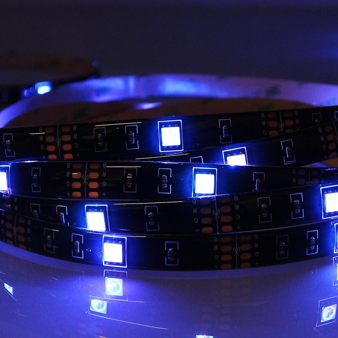 Ruban lumineux rgb / 5 mètres / ip65 / télécommande / alimentation usb