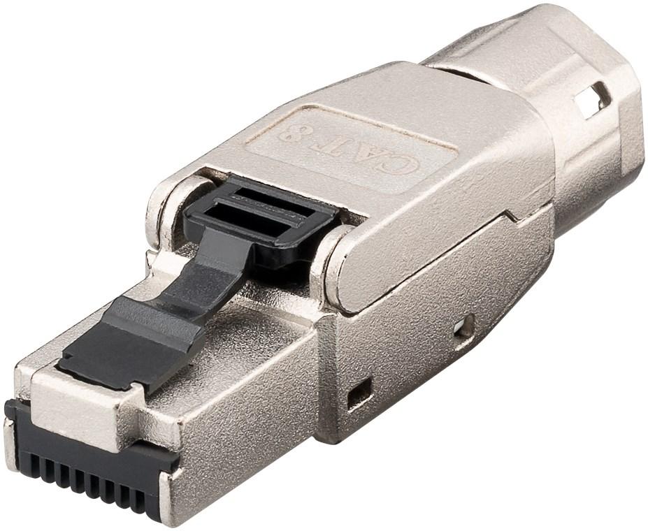 Fiche rj45 sans outil cat 8.1 stp blindé