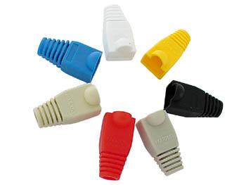Lot de 10 x rj45 manchon souple pour fiche modulaire - gris