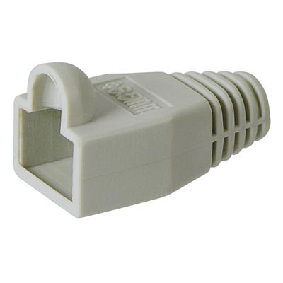 Lot de 10 x rj45 manchon souple pour fiche modulaire - gris