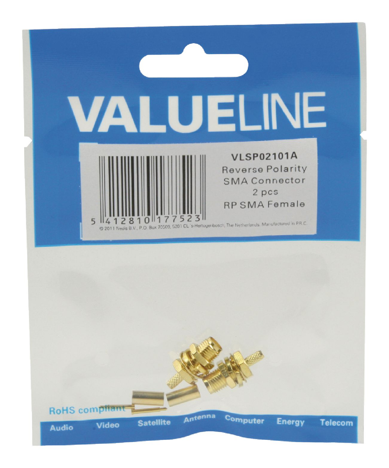 Fiche rpsma femelle pour cable rg174