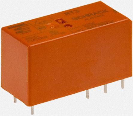 Relais 1rt 24v 12a  1440 ohms  29x12.7x15.7 mm schrack