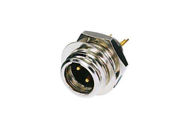 Rean - tiny 3-pole male nickel housing / gold plat