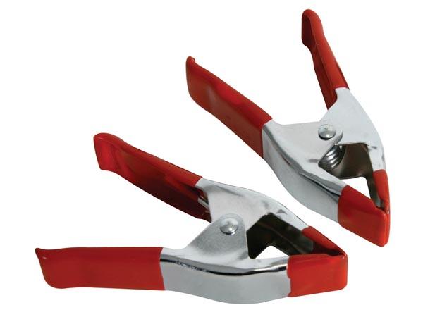 Lot de 2 pinces à coller en métal 10cm  - ouverture : 2.5cm