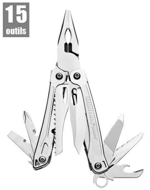 Leatherman outil 15 en 1 en acier inoxydable