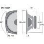 Boomer - medium 165 mm 120w 8 ohms 89db fibre de verre