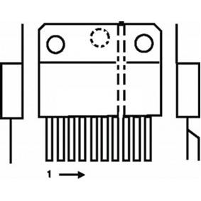 Lin-ic v-defl booster 90v 2a int to220-7pins