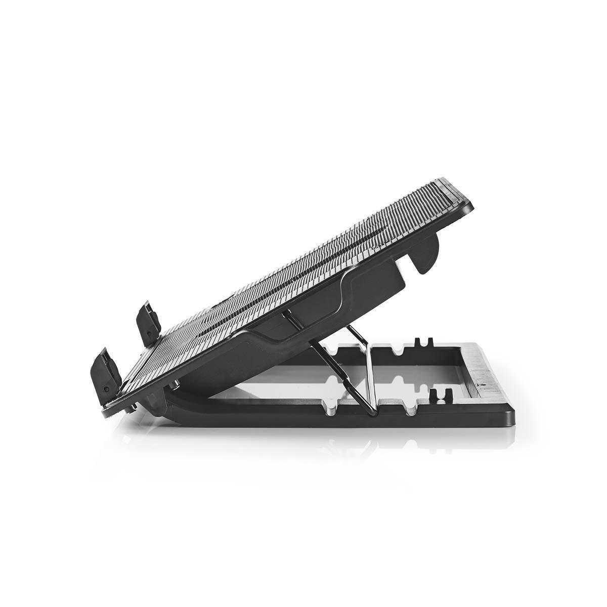 Nombre de ventilateurs  2 | alimenté par port usb | nombre d'angles  4 | 18 "max  | 1200 t/min | led