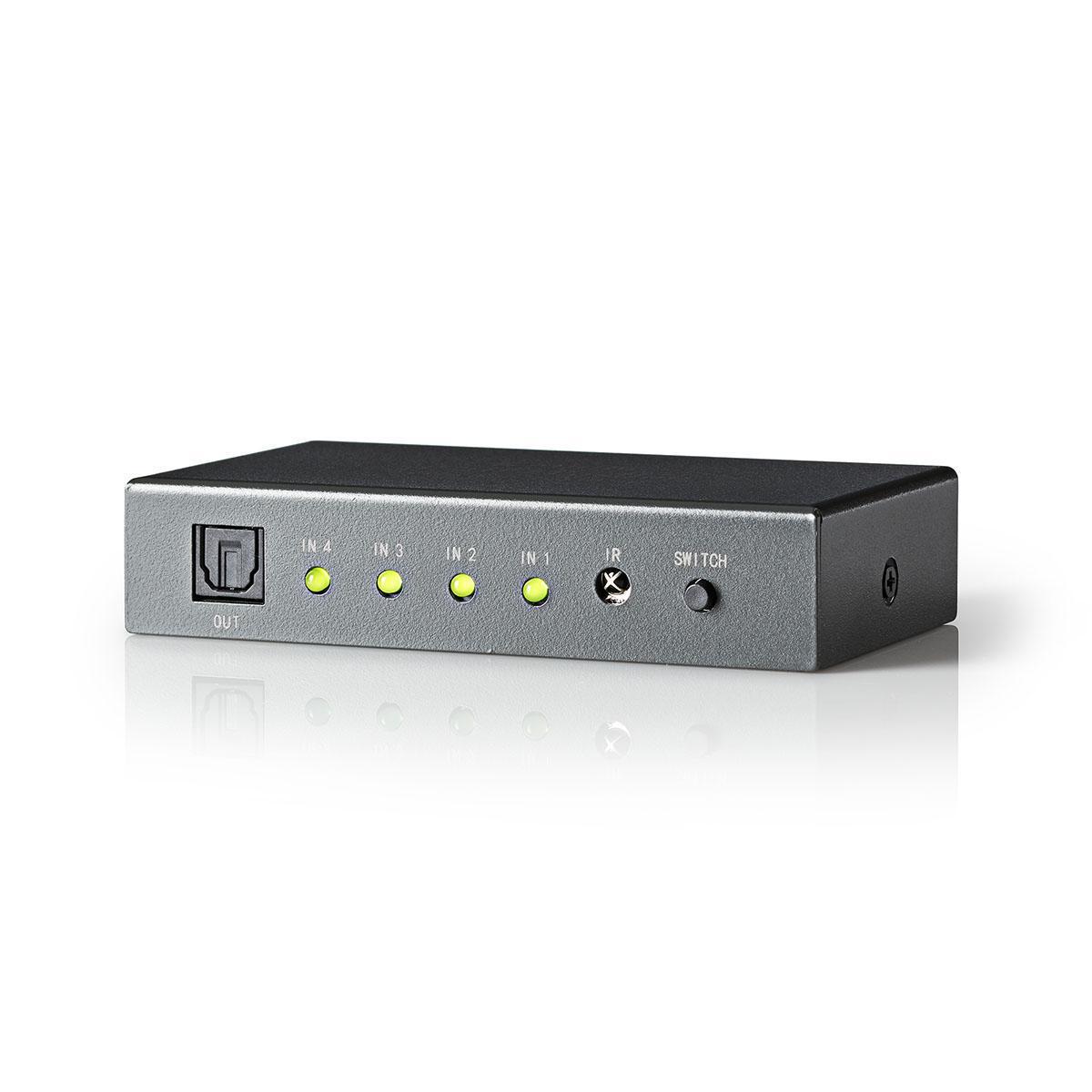Répartiteur 1 x entrée toslink femelle - vers  4x toslink femelle