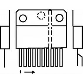 Tv vertical deflection and guard circuit 90°;sil9