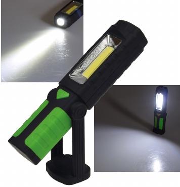 Lampe torche + lampe de travail avec 2 x  led cob 3w 220 lumens