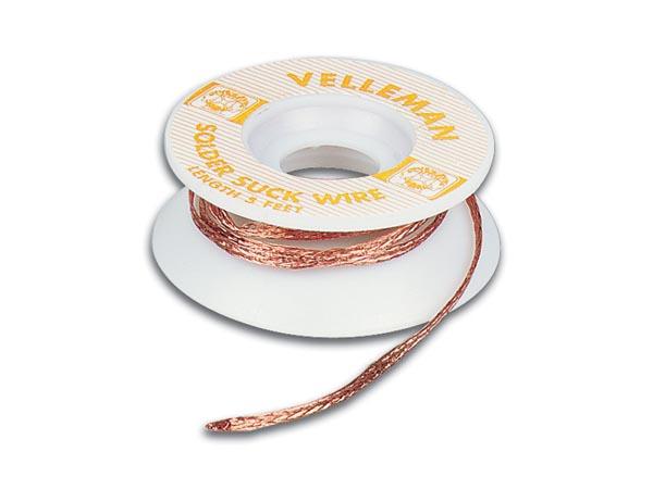 Tresse de cuivre brut 0.5mm x 1.5m