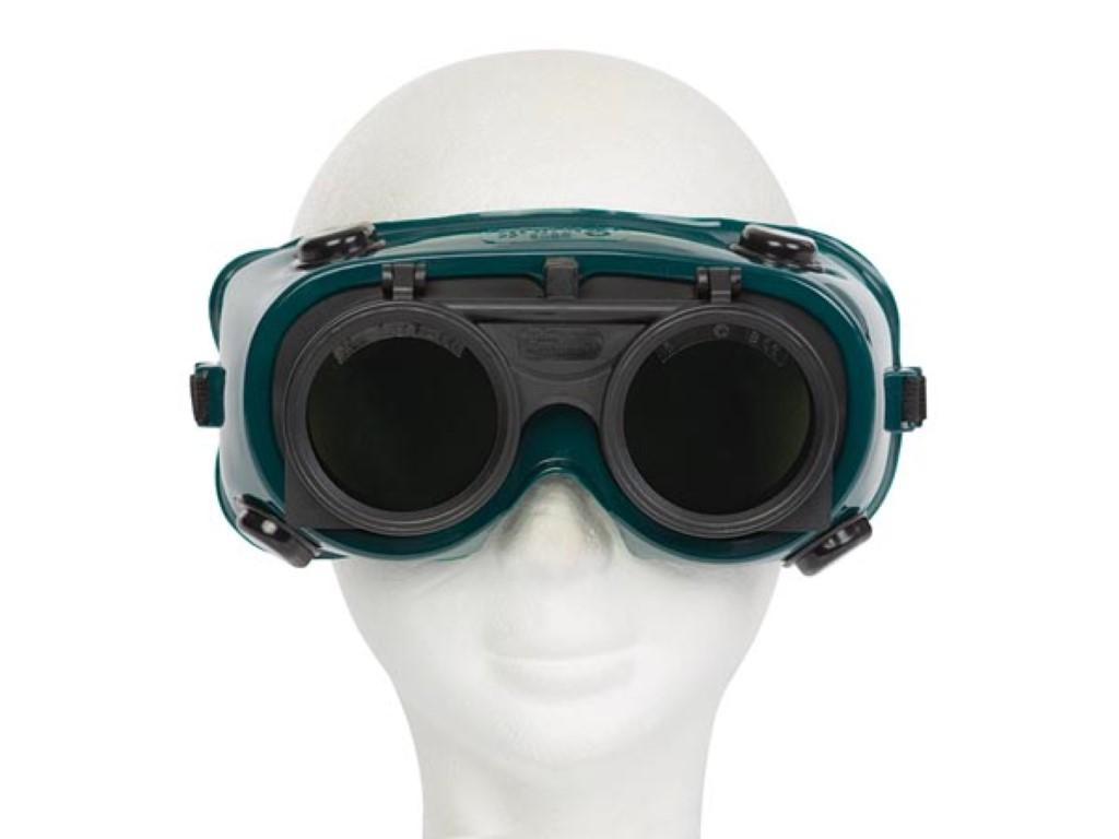 Lunettes de soudage,pliables, avec lentilles anti-rayures et anti-buée, bande ajustable confortable.