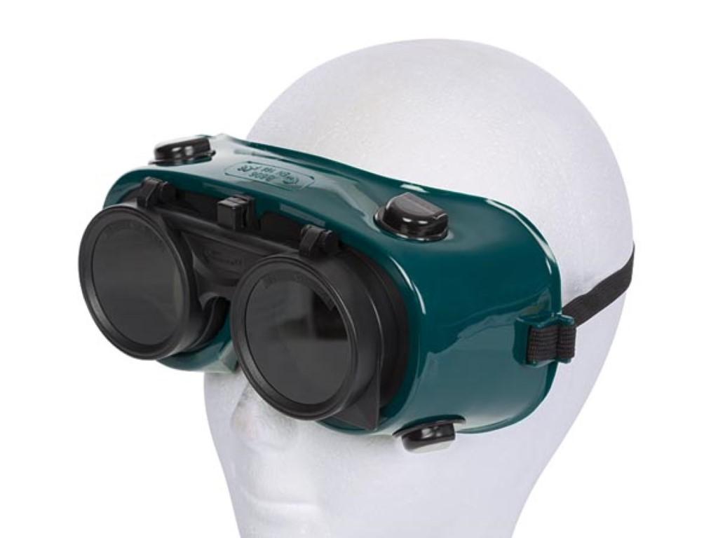 Lunettes de soudage,pliables, avec lentilles anti-rayures et anti-buée, bande ajustable confortable.