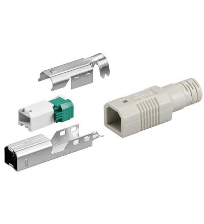 Connecteur usb b male a connexion rapide