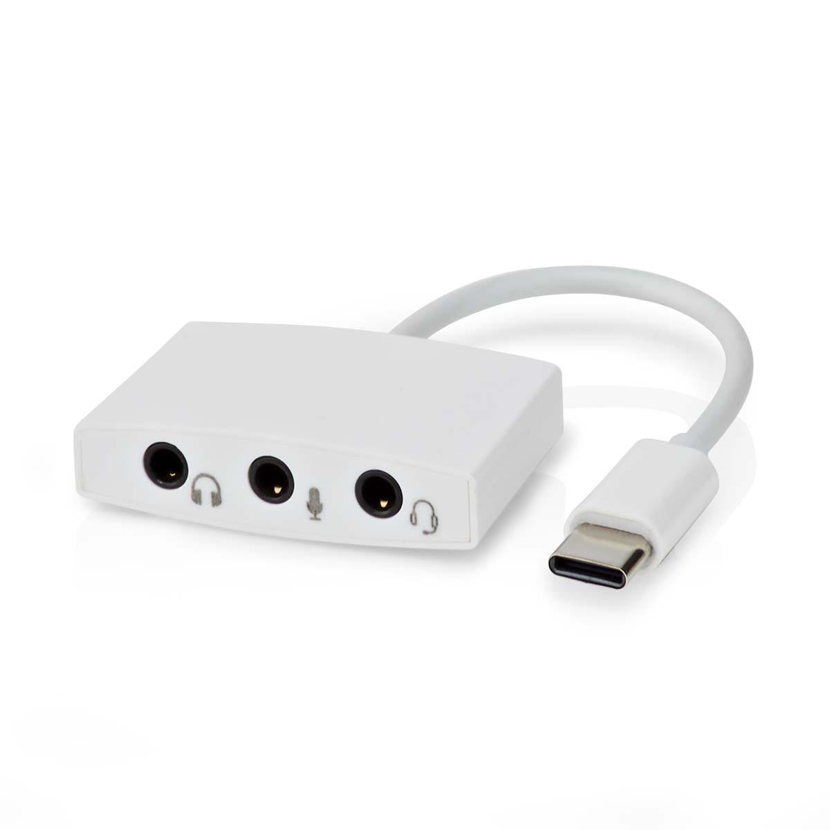 Adaptateur usb-c vers 3 jacks 3.5mm pour micros, casques, micro-casques... (carte son)