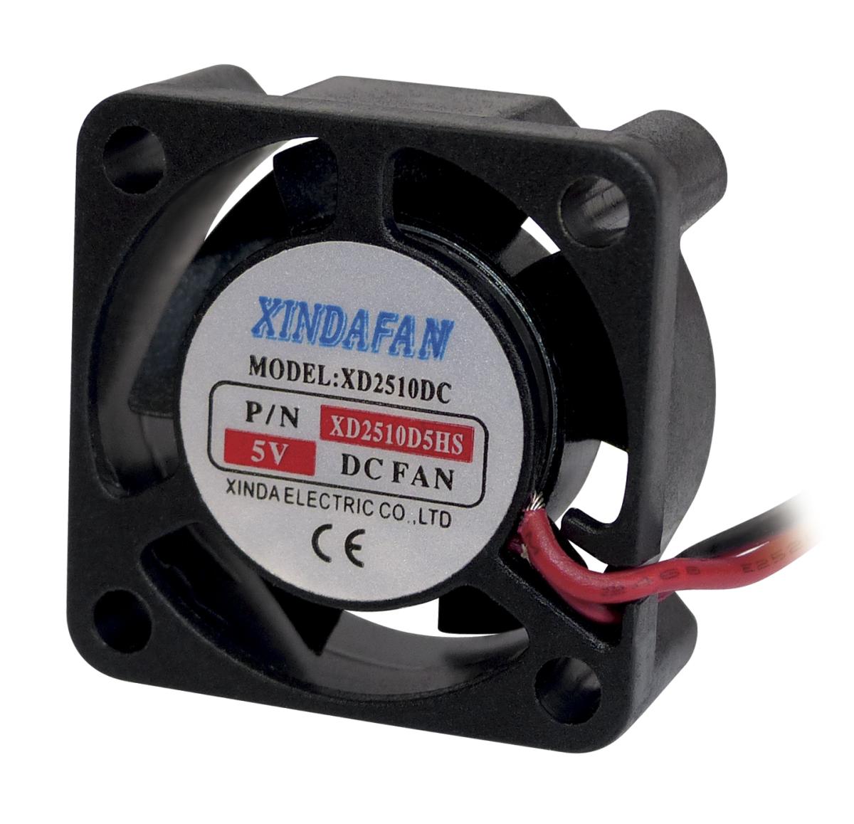 Ventilateur 5volts 25x25x10mm 2.1m3 /  21.5dba roulement a paliers lisses