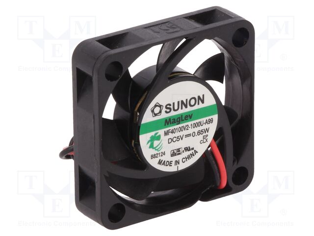 Ventilateur 5v - 94mah - 40x40x10mm - 11.89m3/h - 20.6dba - sunon - vapo